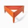 Galled flowerbed, 50 × 15 cm, orange "Terpion", Greengo