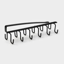 Holder for mugs of a suspended share, for 12 objects, black color