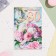 Postcard "With the anniversary! 80" Bouquet, 19 x 29 cm
