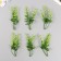 Artificial plant for creativity "Iglitsa with flowers" set 6 pcs green 12.5 cm