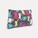 Cosmetic bag with lightning, black/multi -colored color