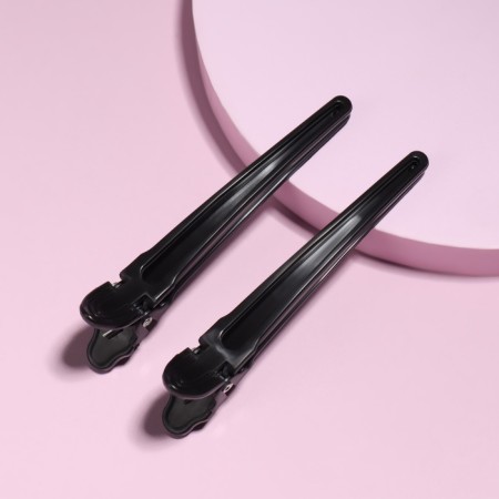 Hair clips, set - 2pcs, 10 cm, black color-3