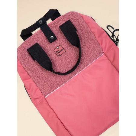 Baby bag, size 11x25x38 cm, red color-5