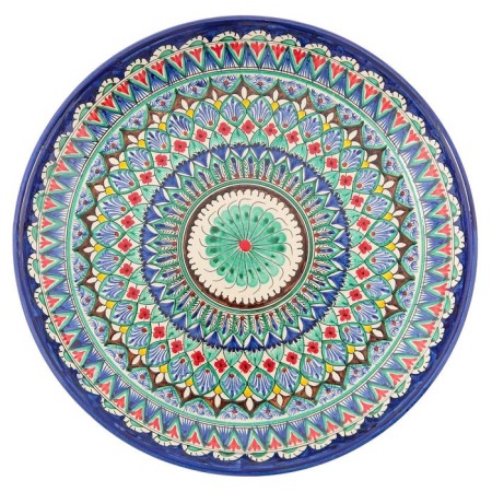Largan Rishtan ceramics "Patterns", 36 cm, blue-4