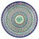 Largan Rishtan ceramics "Patterns", 36 cm, blue