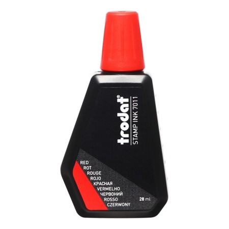 Stamping paint 28 ml Trodat, water-glycerin base, red