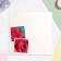Postcard "Congratulations!" rose, euro, 21.5 x 21.5 cm
