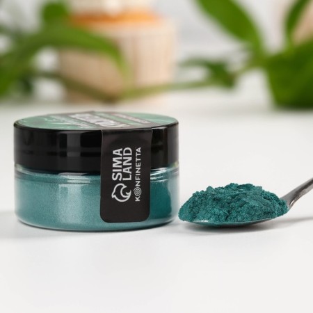 Glitter Kandurin "Emerald" for desserts and drinks, water -soluble, 5 g.-5