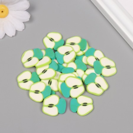 PVC Green Apple Decor for Creativity Set 20 grams 0.3x1.9x1.9 cm-2