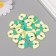 PVC Green Apple Decor for Creativity Set 20 grams 0.3x1.9x1.9 cm
