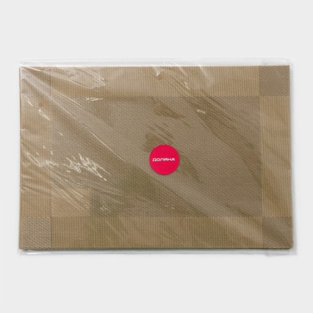 Serving napkin on the table “Chess”, 45 × 30 cm, caramel color-4