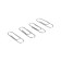 Office clips Globus, 100 pcs., 28 mm, nickel.