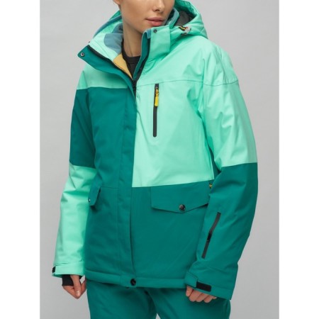 Ski costume is female, size 50, turquoise color-28