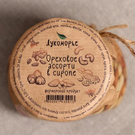Walnut assorted Lukomorye in syrup, 250 ml-1