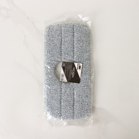 Rectangular Raccoon Rectangular Nazveka, with a neckline, 30 × 14.5 cm, microfiber, gray color gray-6