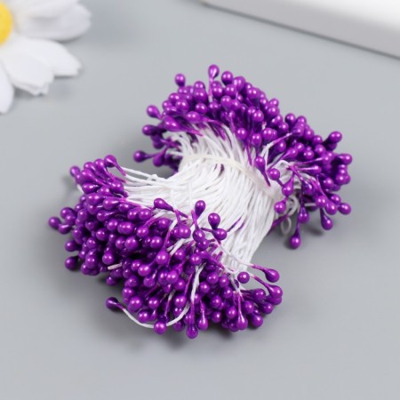 Stamens for flowers "droplets Gloss Violet" set 300 pcs length 6 cm-1