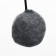 A bed with a cloth "Pijon", felt, oval, 55 x 36 x 47 cm, jute, dark gray