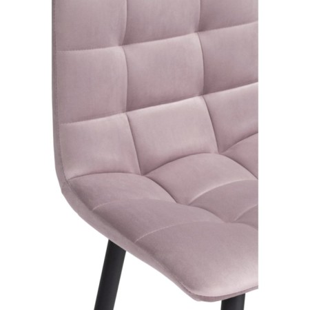 Baric stool for metal/velor, black/pink 43x42x93 cm-5