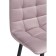 Baric stool for metal/velor, black/pink 43x42x93 cm