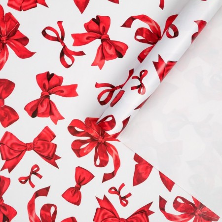 Glossy packaging paper "Bows", 50 x 70 cm-2