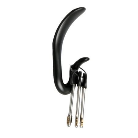 Furniture hook Cappio Duck, two -rod, black color, 4 pcs.-1