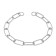 Collar - Metal, welded chain, long link, 60 cm, wire thickness 3.5 mm