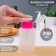 Pump bottle, 200 ml, pink/transparent color