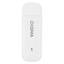 Модем 3G/4G Digma Dongle Wi-Fi DW1960 USB Wi-Fi Firewall +Router внешний белый
