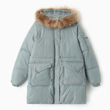 Women's winter jacket, menthol color, size 44