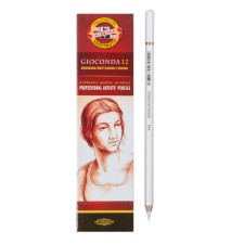 White coal in a pencil of 4.5 mm, Koh-I-Noor Soft Gioconda 8812/2, L = 175 mm