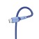 Hoco X65, microUSB - USB, 2.4 A, 1 m, tpe braid, blue