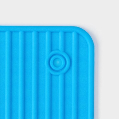 Square hot -shaped stand, 17 cm, blue color-3