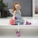 Souvenir Polystone "Girl Angel with Flamingo" Long legs mix 20x8x6 cm