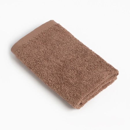 Terry towel "Ethel" 30x30 cm, color light chocolate, 100% cotton, 340 g/m2