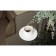Journal table "Austin Glass", 450 × 450 × 705 mm, color Black Lacobel / Black frame