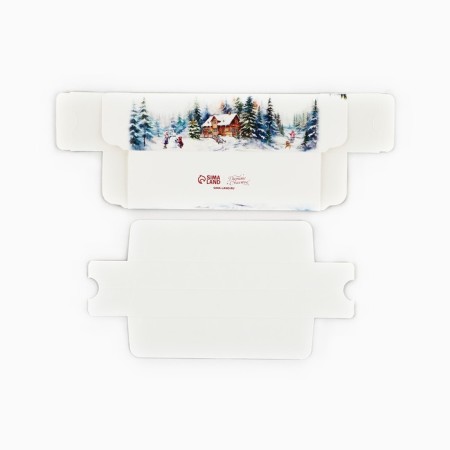 Box for Makarun "Snow Books" 18 x 5.5 x 5.5 cm, New Year-5