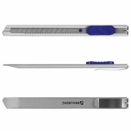 Universal knife Brauberg Extra 60 237085, metal case, 9 mm-1