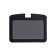 Badge horizontal, external 100 x 79 mm, internal 85x54 mm, silicone, black