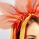 Carnival rim "Radiant Sun", color red-orange