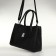 Women's bag with lightning, textura, average size, black color
