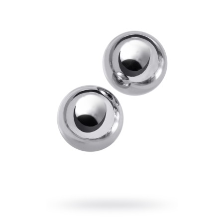 Vaginal balls Metal by toyfa, silver color, d = 2.5 cm