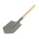 Automobile shovel, length 57 cm, wooden stalk, color mix