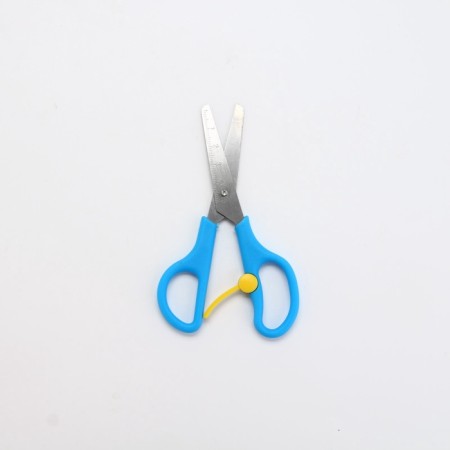 Baby scissors 13 cm, safe, with a fixer "Artfox Study"-1