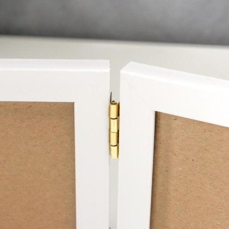 Photo frame plastic 10x15 Double-gorisont, white-1