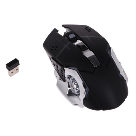 Mouse MB-2.7, game, wireless, optical, 800-2400 dpi, 500 mAh, backlight, USB, black-1