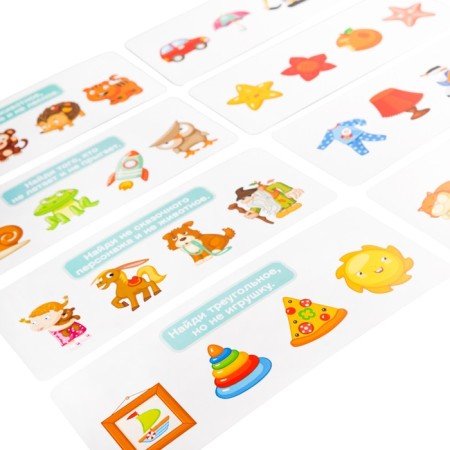 The game developing "Logical tasks. Superfluous and correct ”, 20 tasks, 5+-3