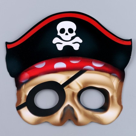 Set of masks "Pirate", paper, 6 pcs-2