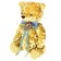 Soft toy "Bear Bernart", gold color
