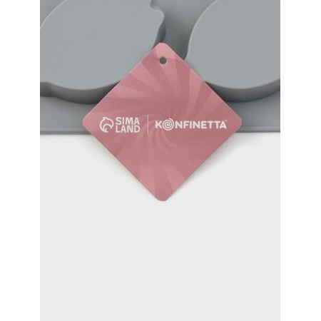 Form for baking and mousse desserts Konfinetta "lemon", silicone, 8 cells (5.2 × 4.2 cm) 30 × 17.4 × 2.3 cm, gray-6