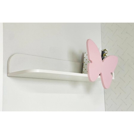 Shelf hinged butterfly white tree/pink powder (enamel)-3
